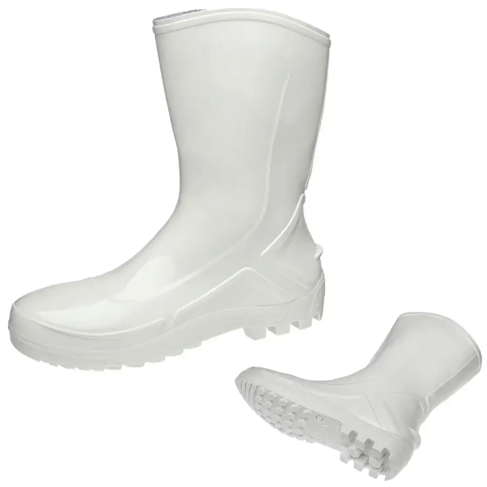 Bota ocupacional impermeável vulcaflex galocha PVC 110VFLEX BR | 700452 branca Marluvas 41 — fotografia de referência