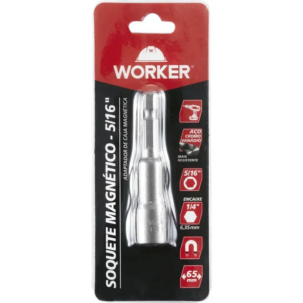 Soquete magnético 1/4 x 1/4 Worker — fotografia 4