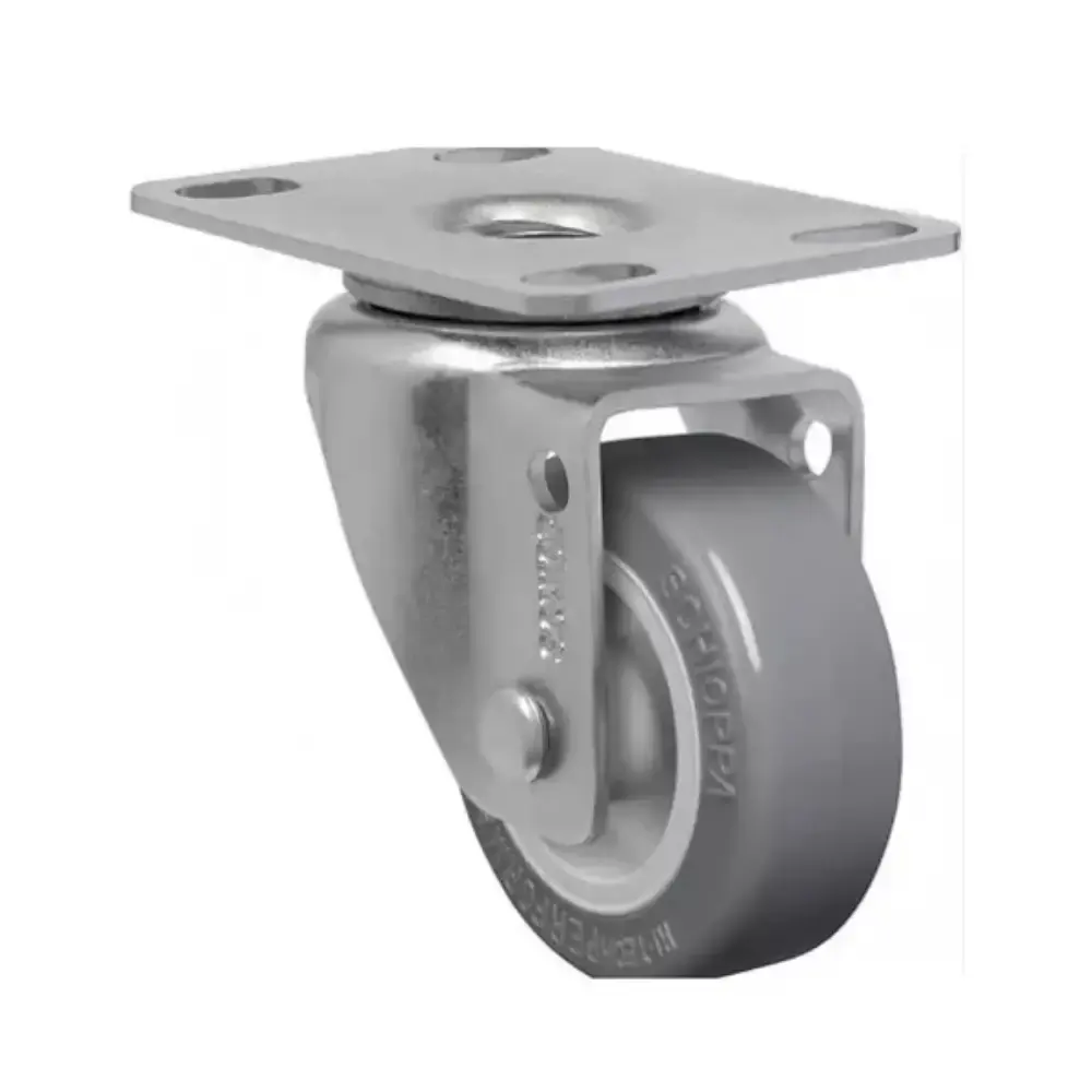 Rodízio Fixo Com Placa PVC 2 POL 40 kg SCHIOPPA