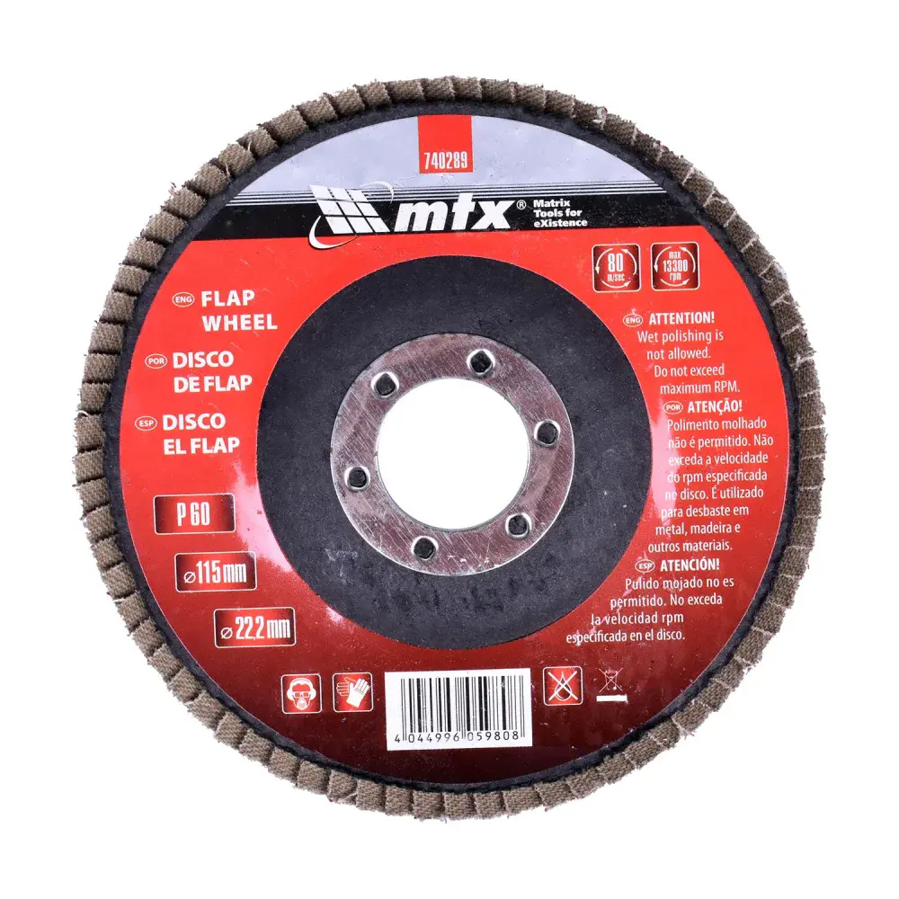 Lixa disco flap 115 × 22 mm G60 MTX
