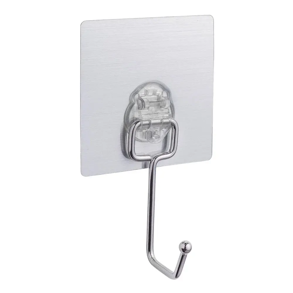 Cabide de aço inox fixação adesiva Kala