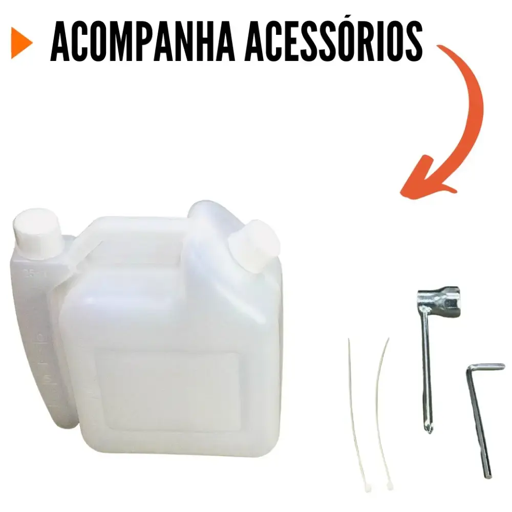 Soprador de folhas a gasolina 26CC 0,7KW ImportWay — fotografia 5