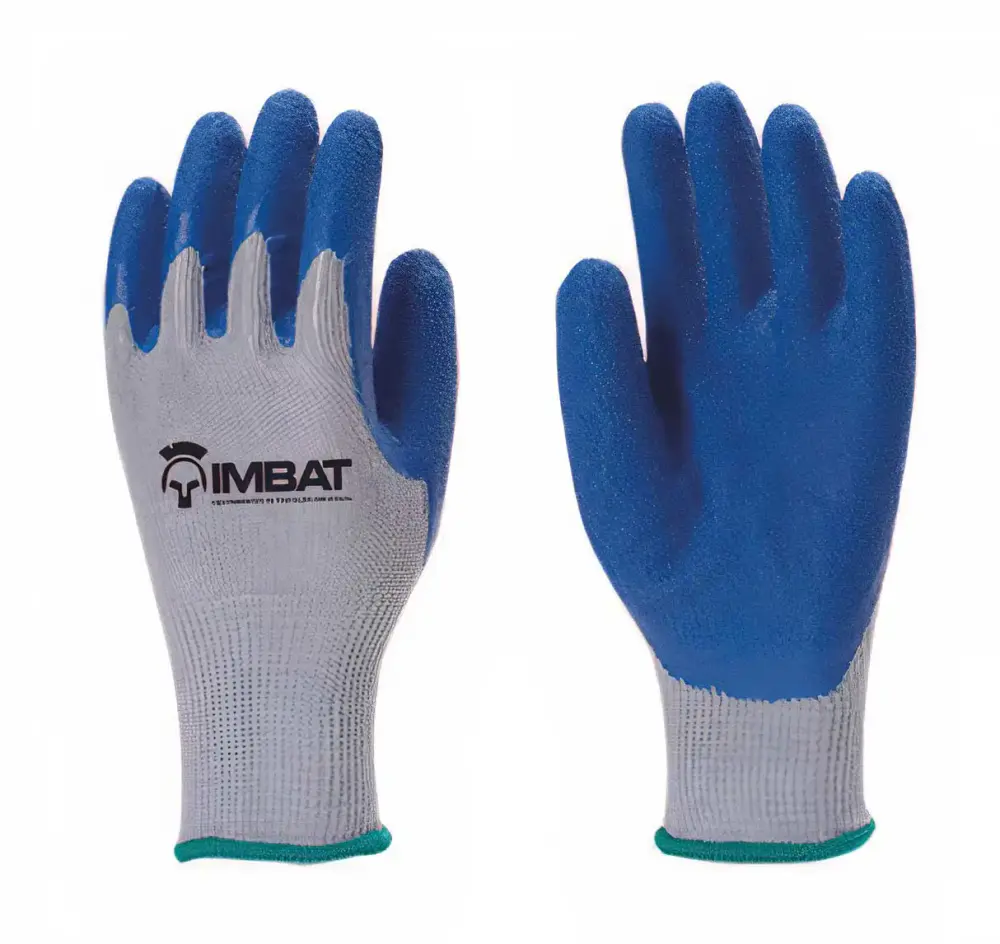 Kit 5 luvas de algodão e latex azul T9 LV-A-BLAZ-9 Imbat — fotografia 3