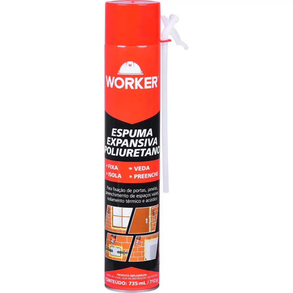 Espuma expansiva poliuretano 735ML/712G Worker