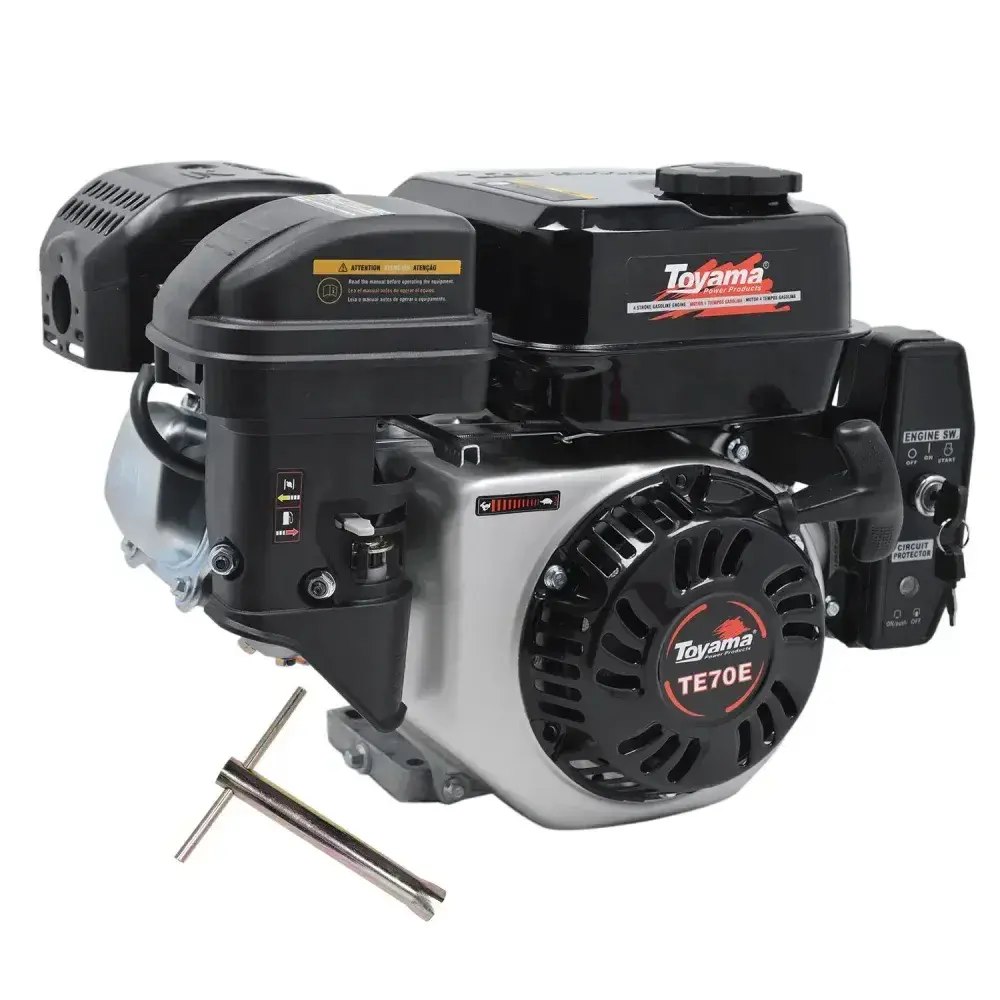Motor gasolina 7HP 210CC com partida elétrica TE70E Toyama — fotografia 6