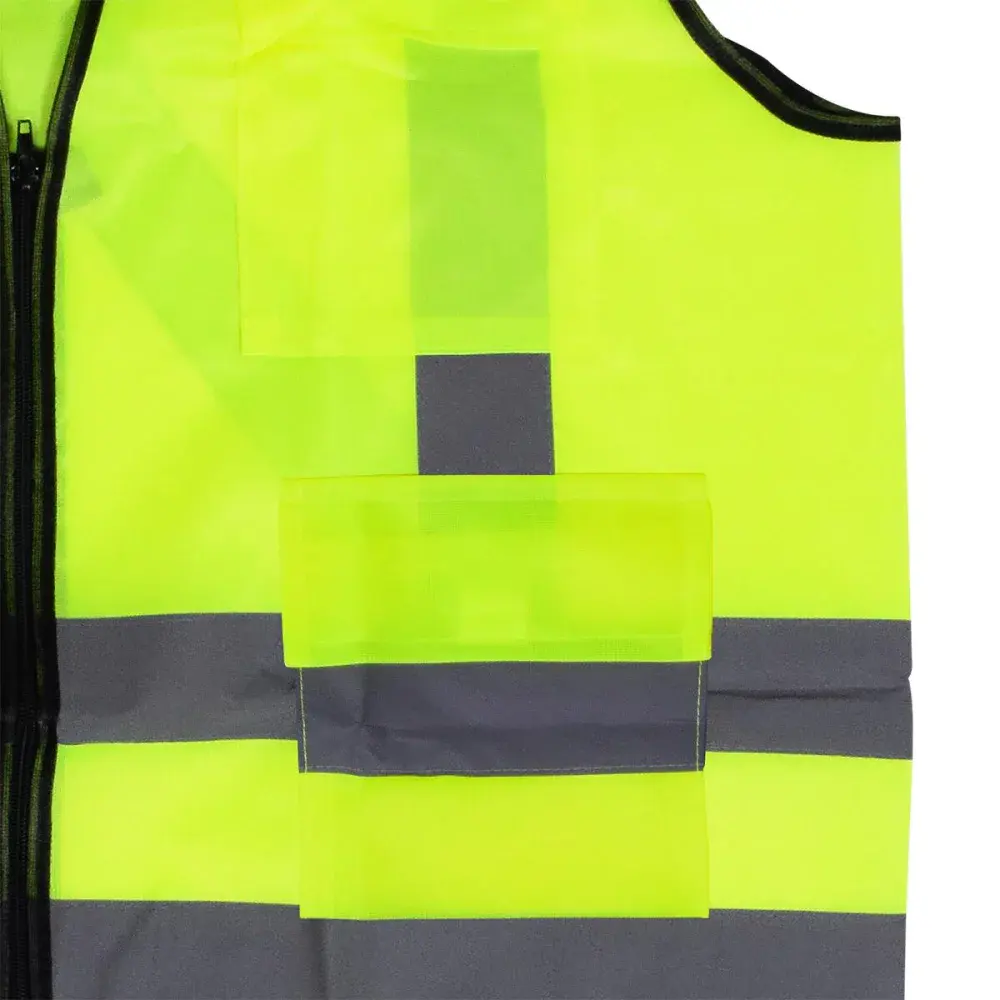 Colete refletivo amarelo 4 bolsos tamanho g Worker — fotografia 5