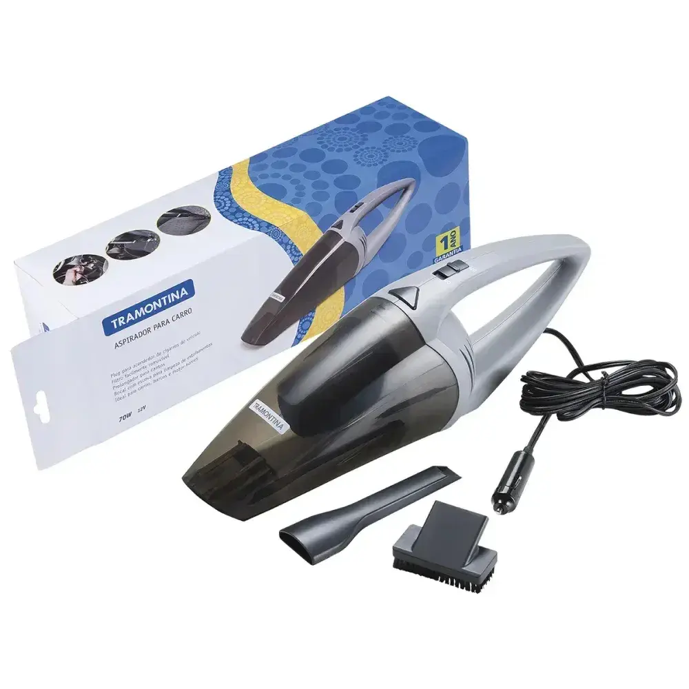 Aspirador de pó para carros 70W 12V Tramontina — fotografia 2