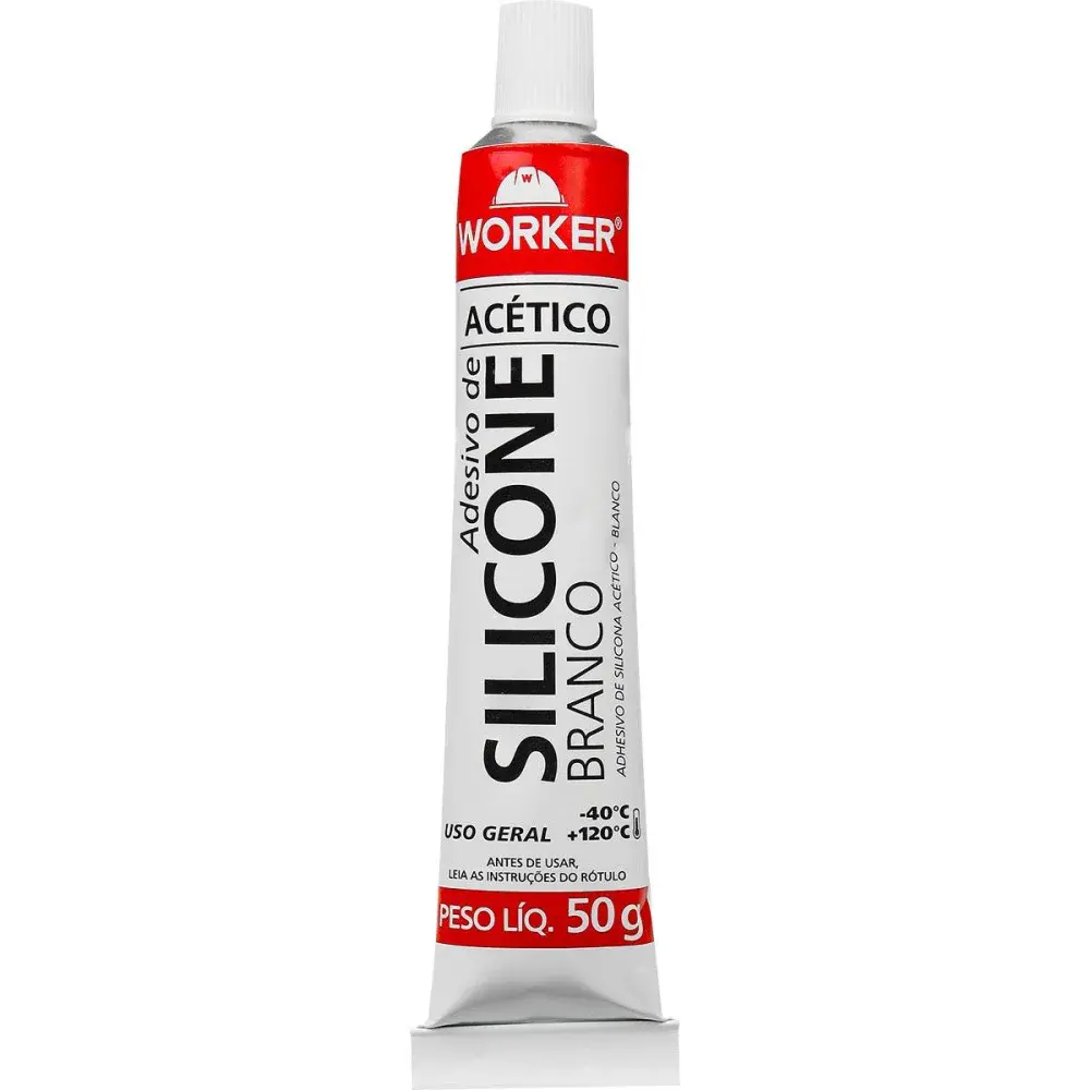 Silicone acético branco 50G Worker — fotografia de referência