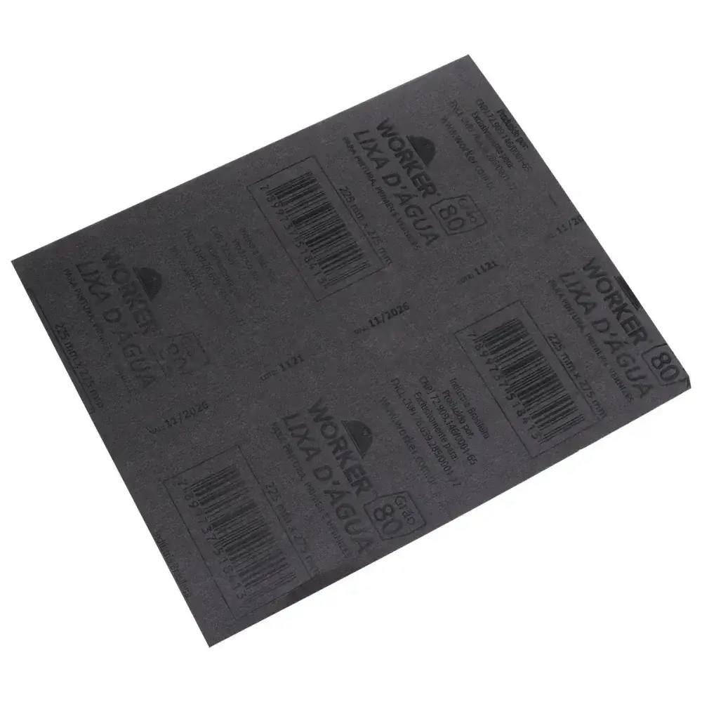 Lixa d água grão 80 225MM x 275MM Worker — fotografia 9