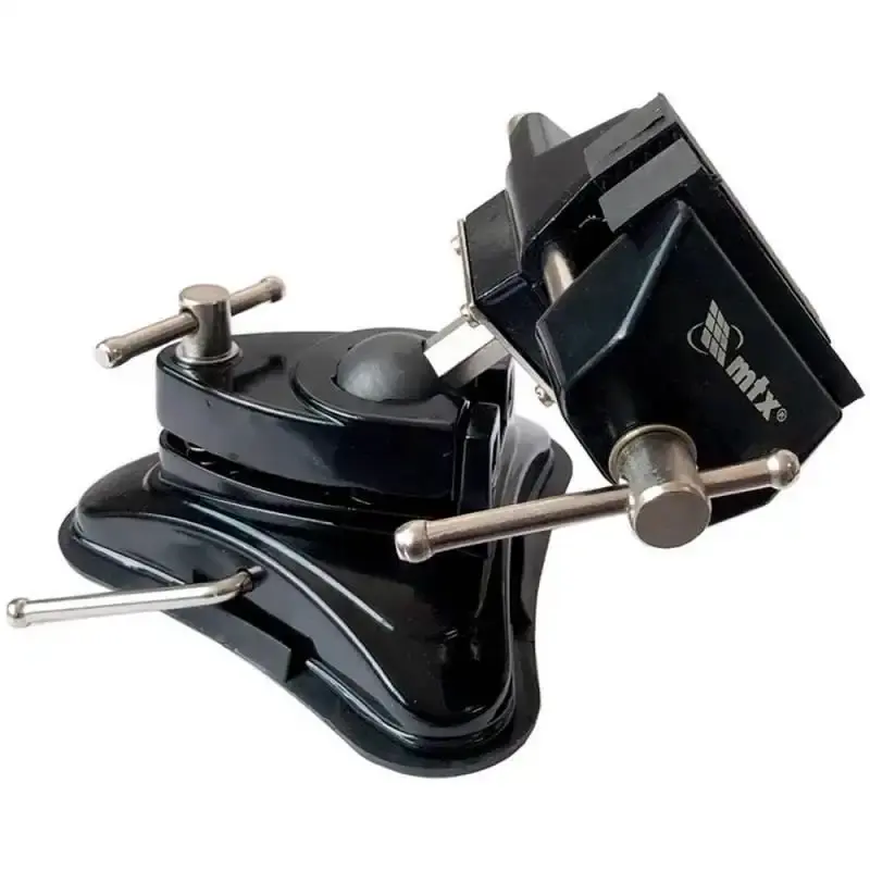 Mini torno morsa de bancada 3 POL 70 MM base com ventosa MTX — fotografia 3
