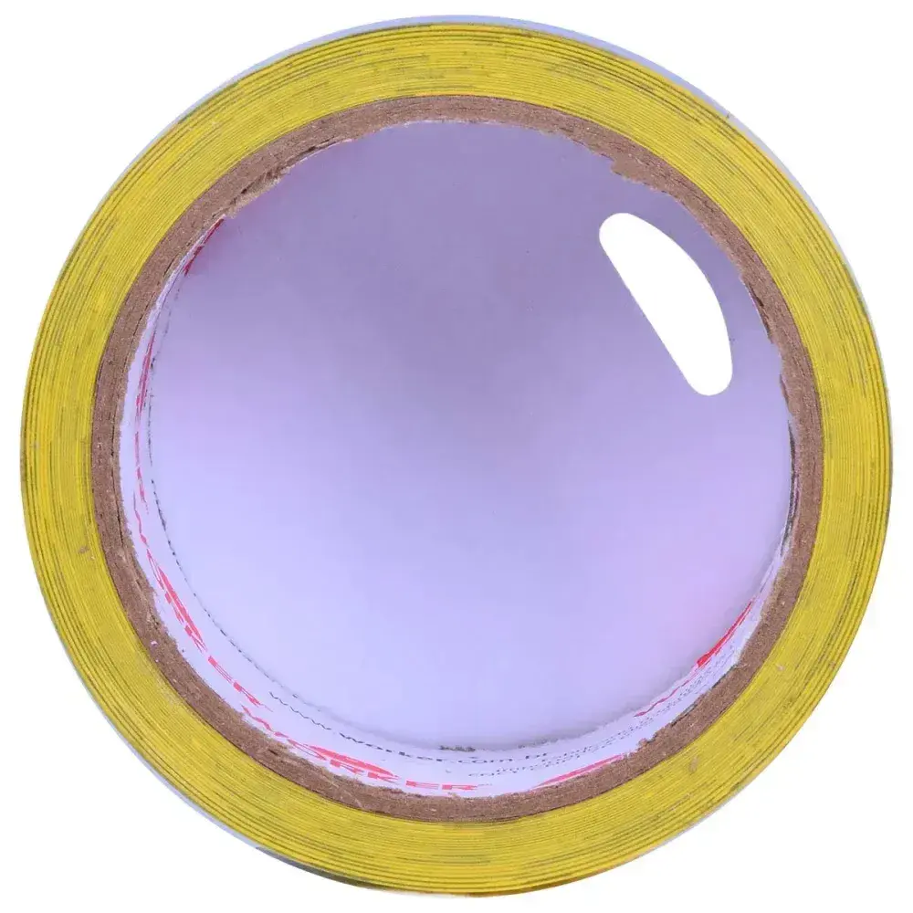 Fita adesiva para demarcação amarelo/preto 48MM 15M Worker — fotografia 8