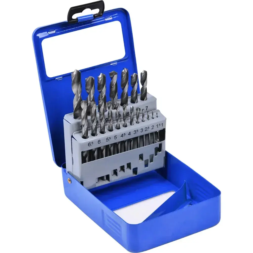 Jogo de brocas de aço rápido com 19 peç 1X10MM Kala — fotografia 4