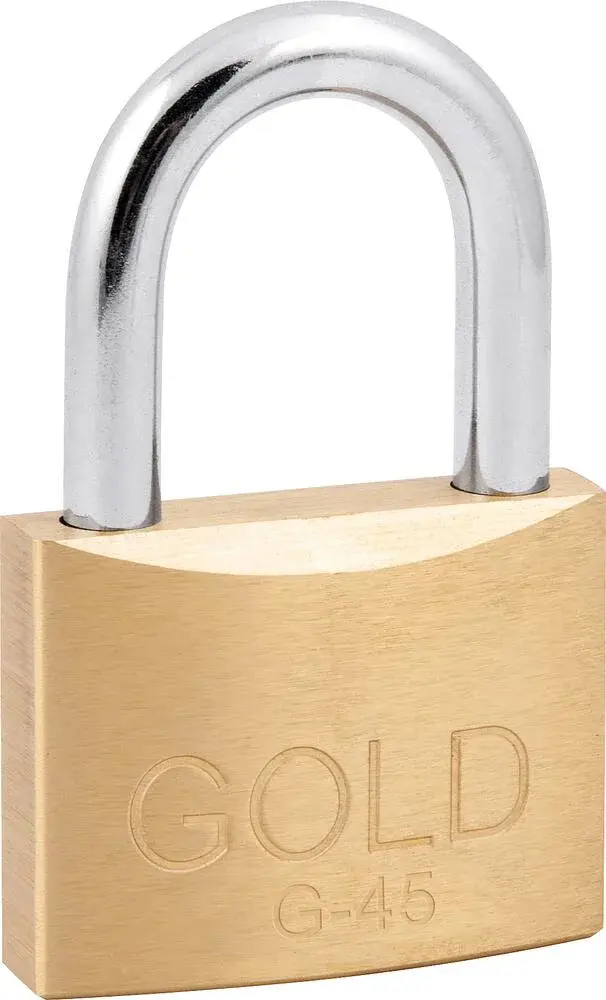 Cadeado latao 40MM Gold Gold — fotografia de referência