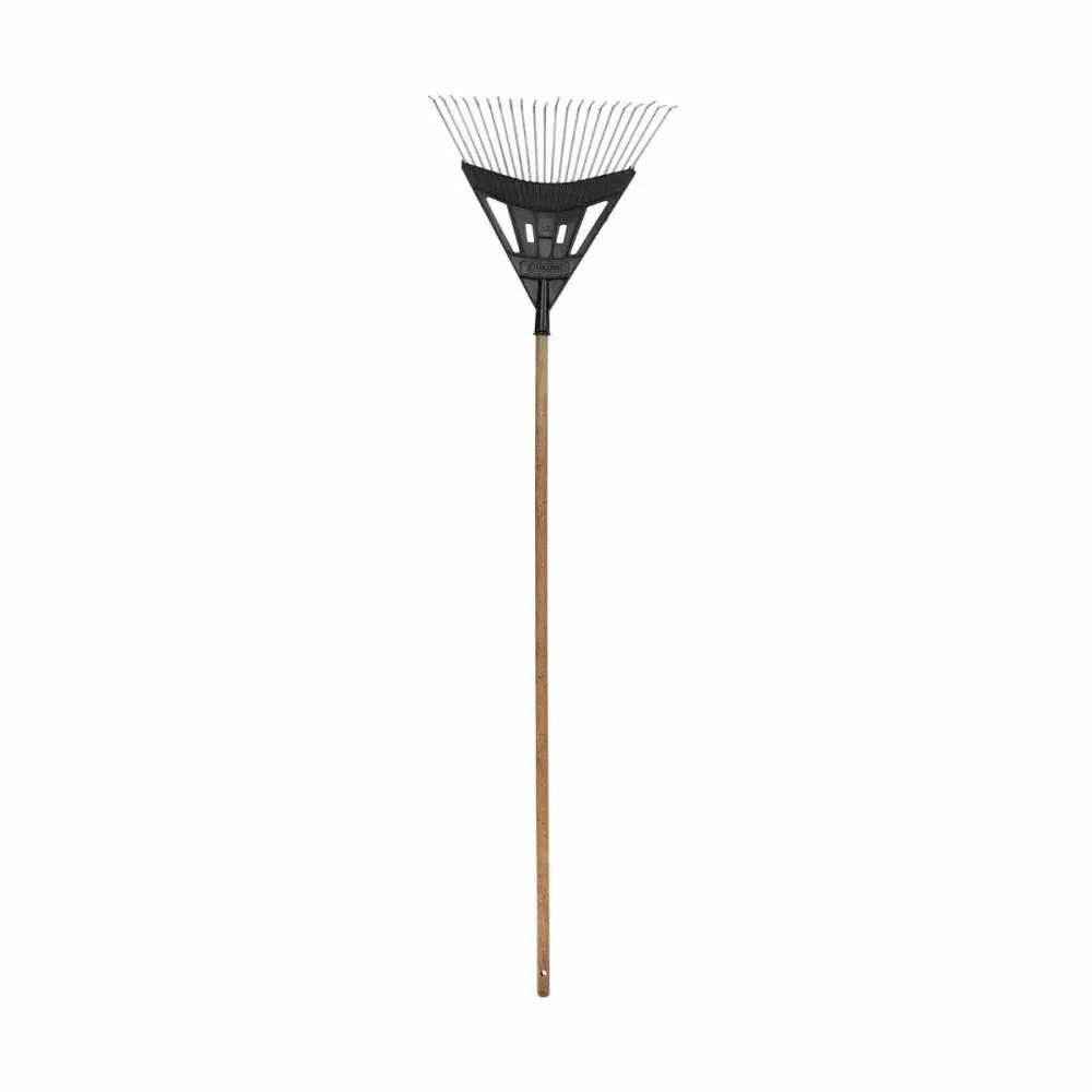Rastelo para jardim com 22 palhetas 2,8MMX120CM preto Collins — fotografia de referência