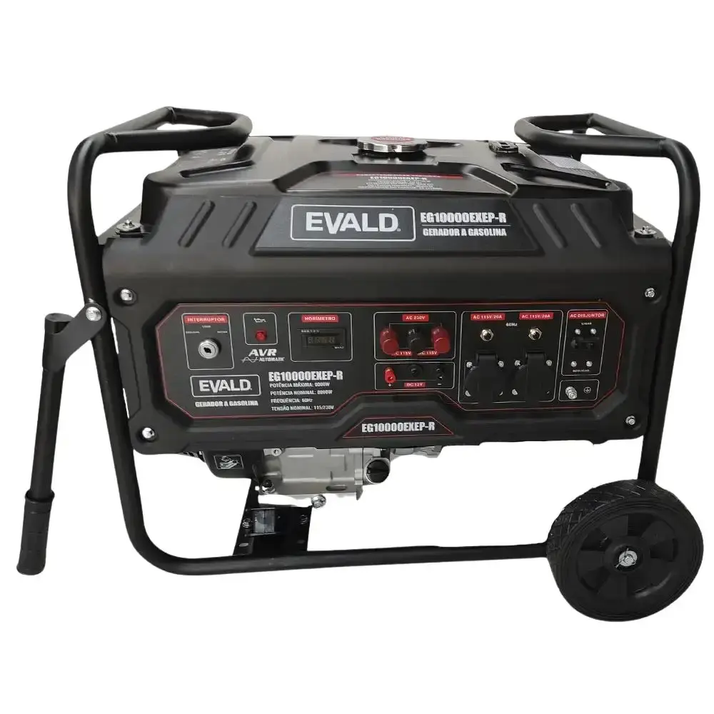 Gerador gasolina 9 KVA partida elétrica bivolt EG10000EXEEP-R Evald — fotografia 2