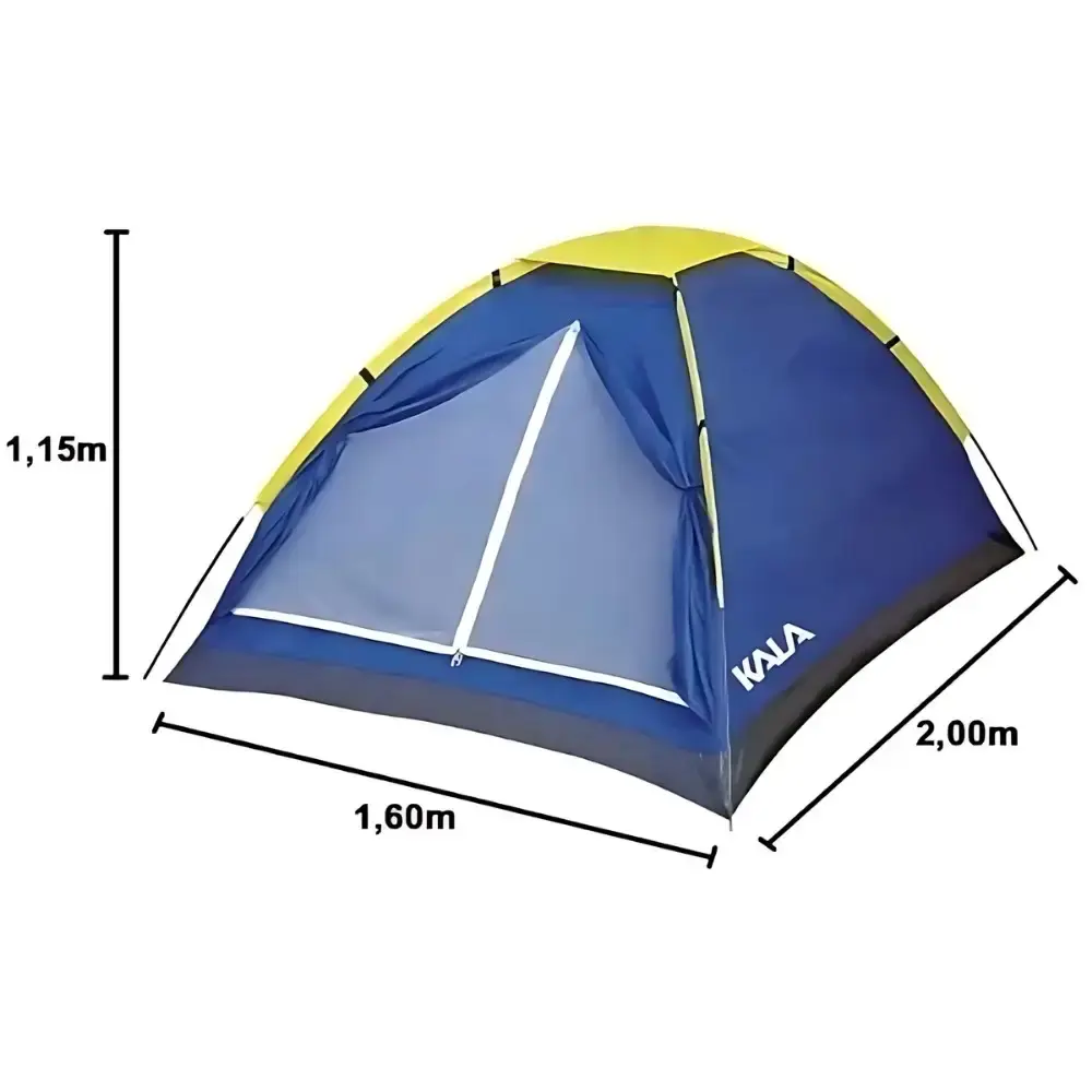 Barraca Camping para 3 Pessoas 2 x 1,6 Metros San Valentin KALA — fotografia 5