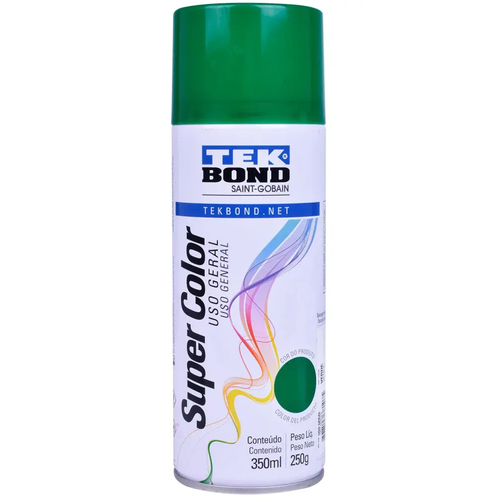 Tinta spray uso geral verde 350ML Tekbond