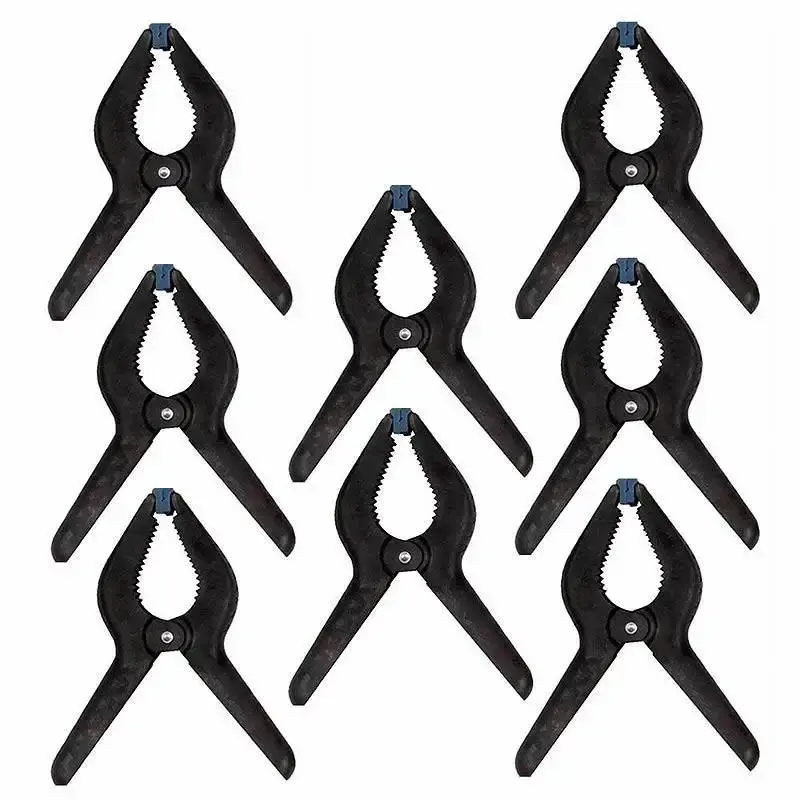 Grampos Multiuso 4 POL (100 mm) Reforçado 7354 Kit com 8 Peças BRASFORT — fotografia de referência