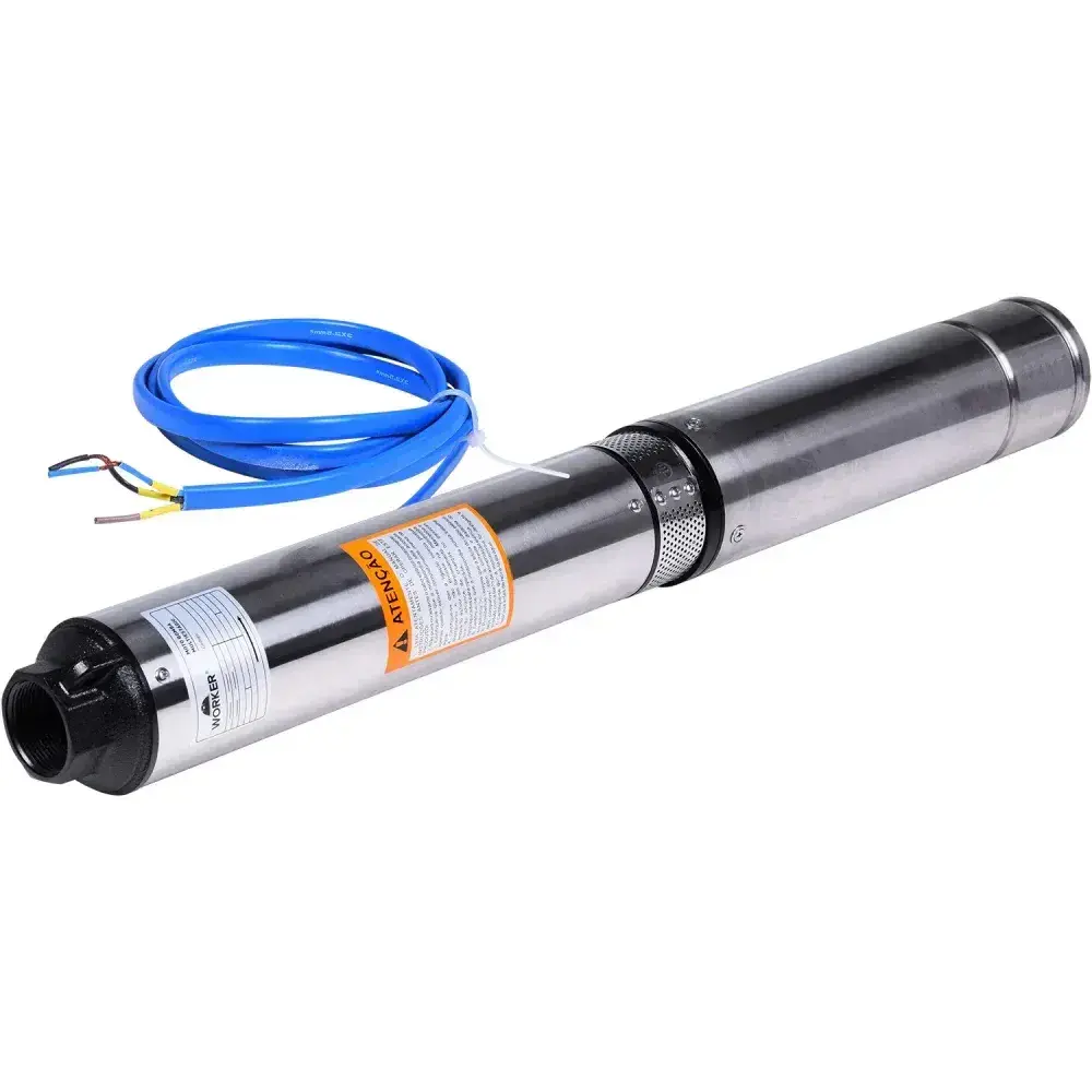 Bomba submersa multiestágio 4 1,5HP 1100W Worker — fotografia 9