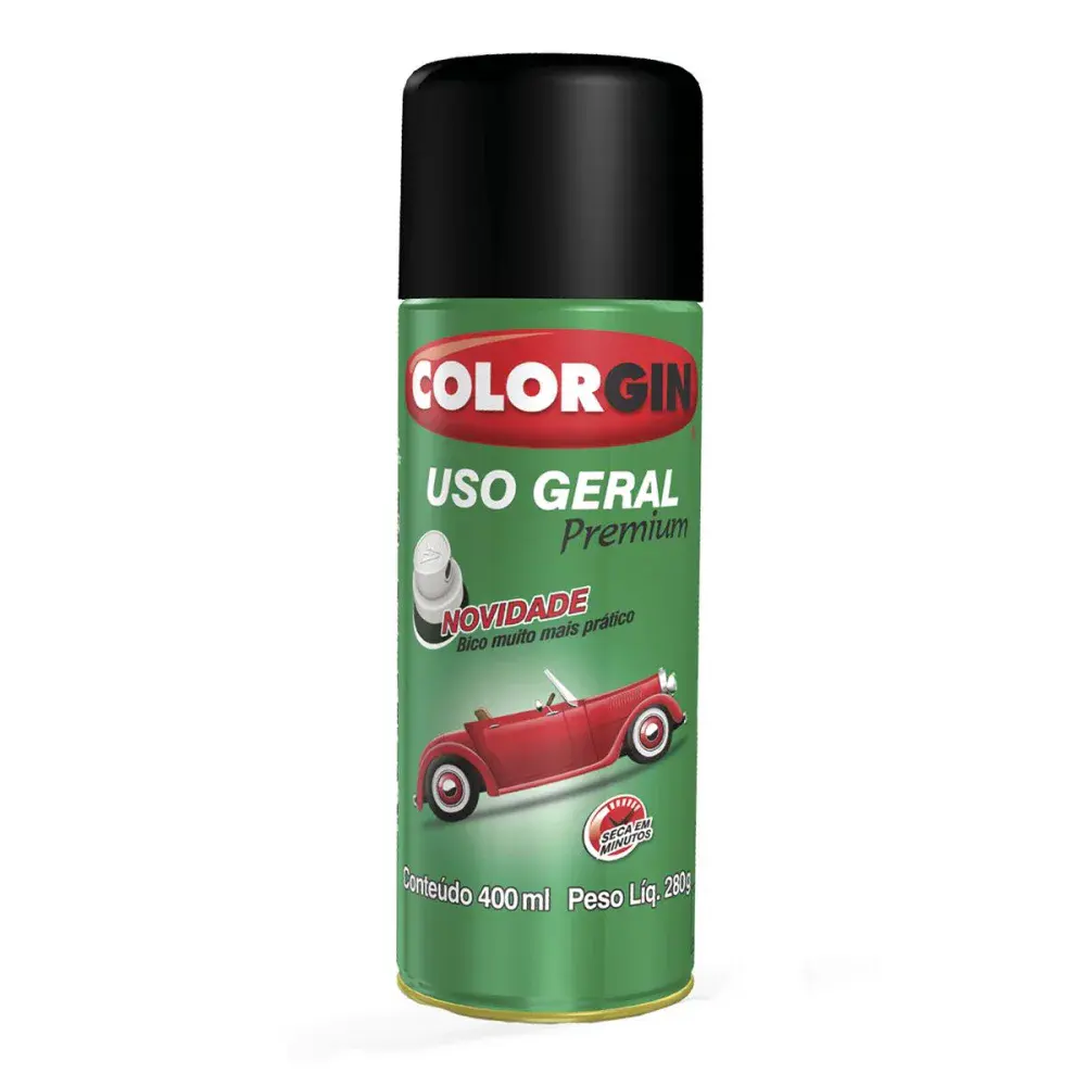Tinta spray roda Colorgin uso geral aluminio — fotografia de referência