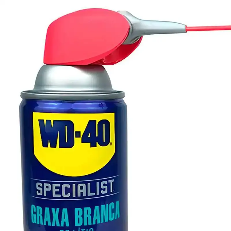 Graxa spray branca de lítio 400 ML alto poder de lubrificação WD40 — fotografia 3