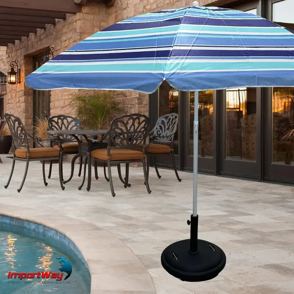 Base para ombrellone com rodas 50X50X36 CM 26KG preta IWBO50 ImportWay — fotografia 6