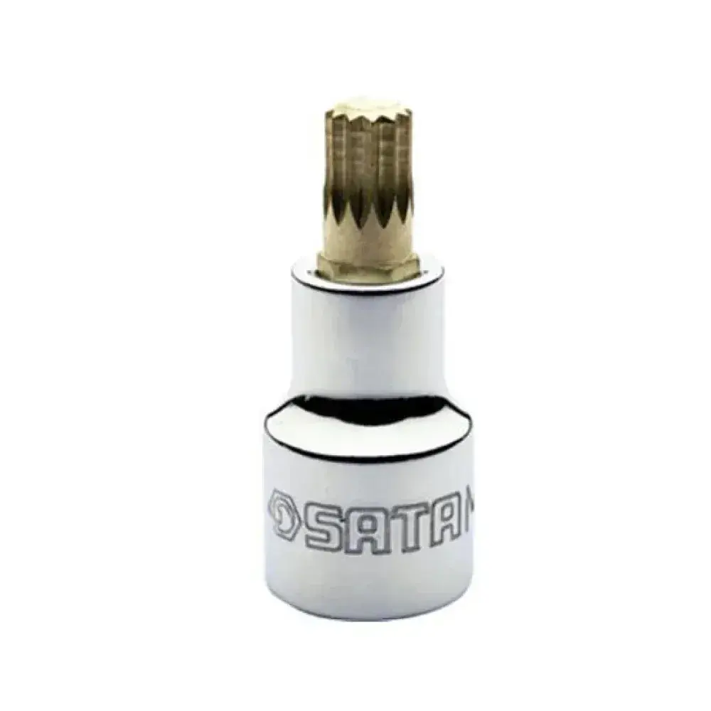Soquete bit multidentado em aço M8 50MM 1/2 Sata — fotografia 2