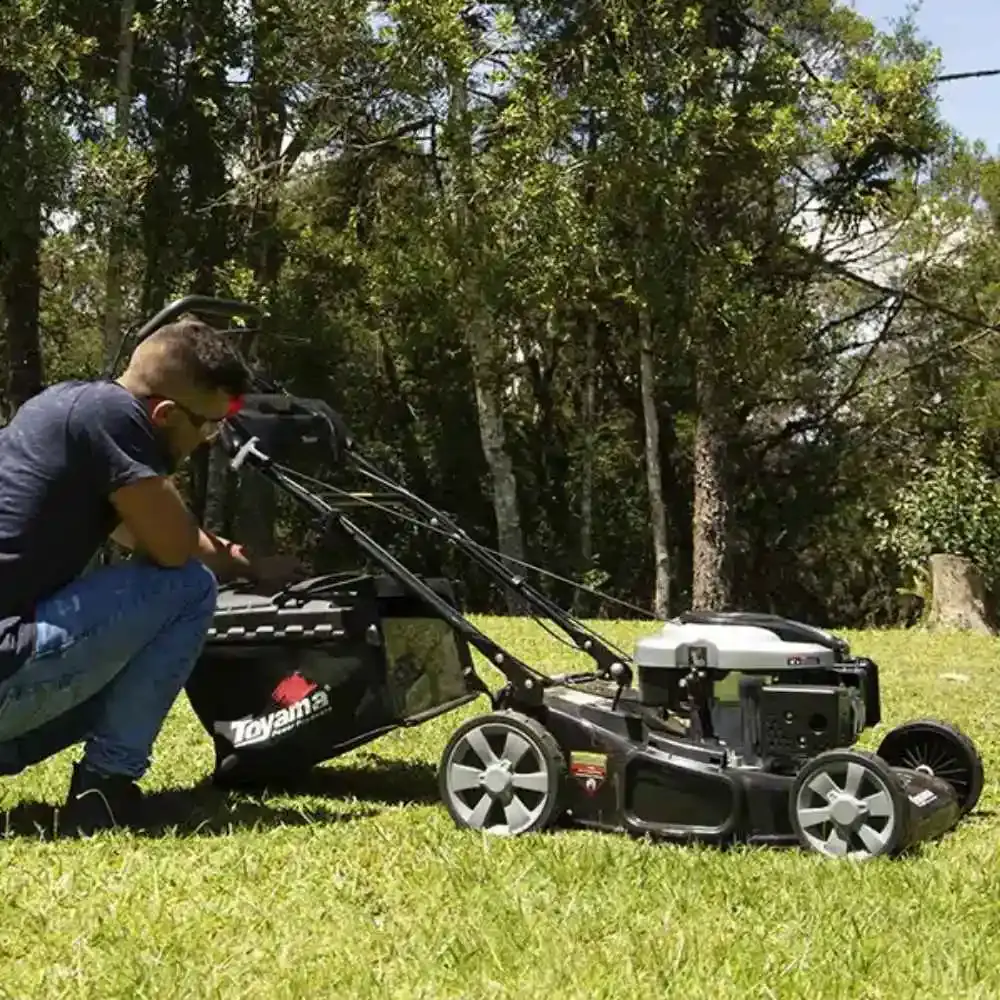 Cortador de grama à gasolina 6.5HP 4T TLM530TRMS65-XP Toyama — fotografia 10