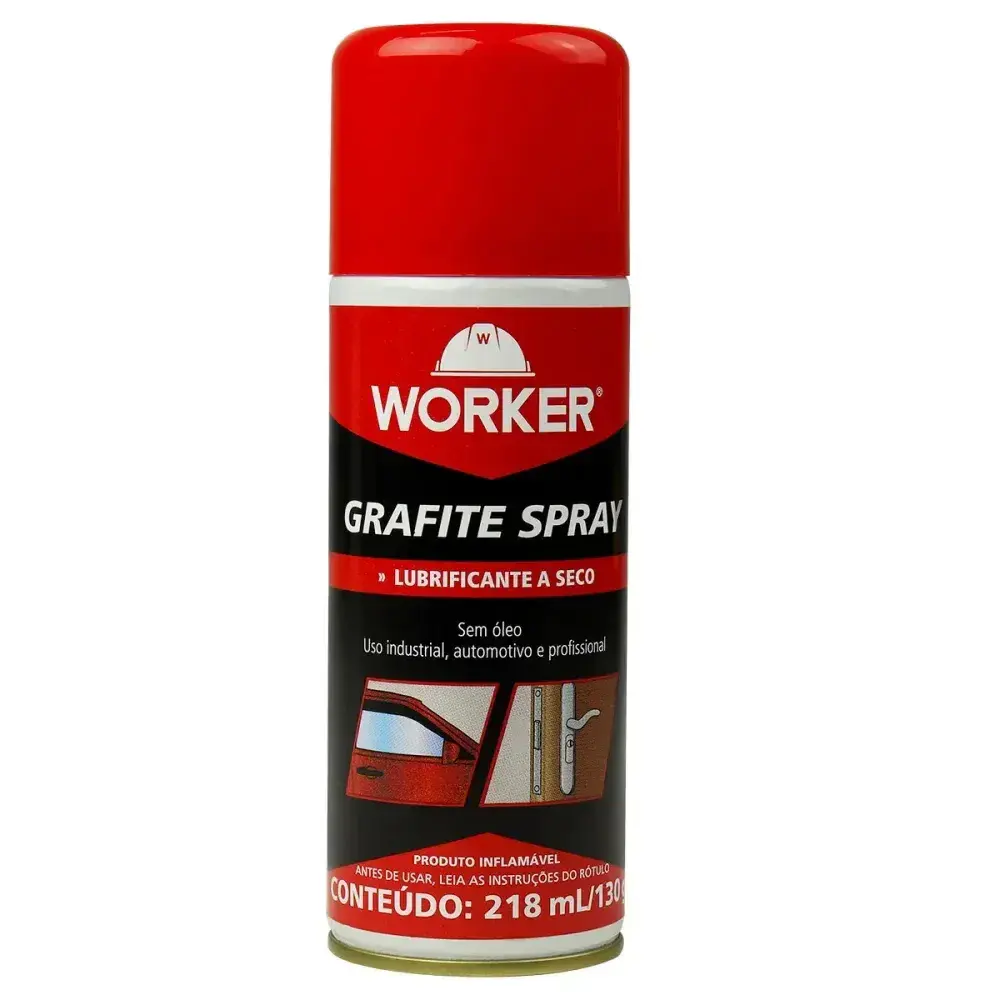 Grafite spray aerosol 218ML/130G 47597 Worker — fotografia 7