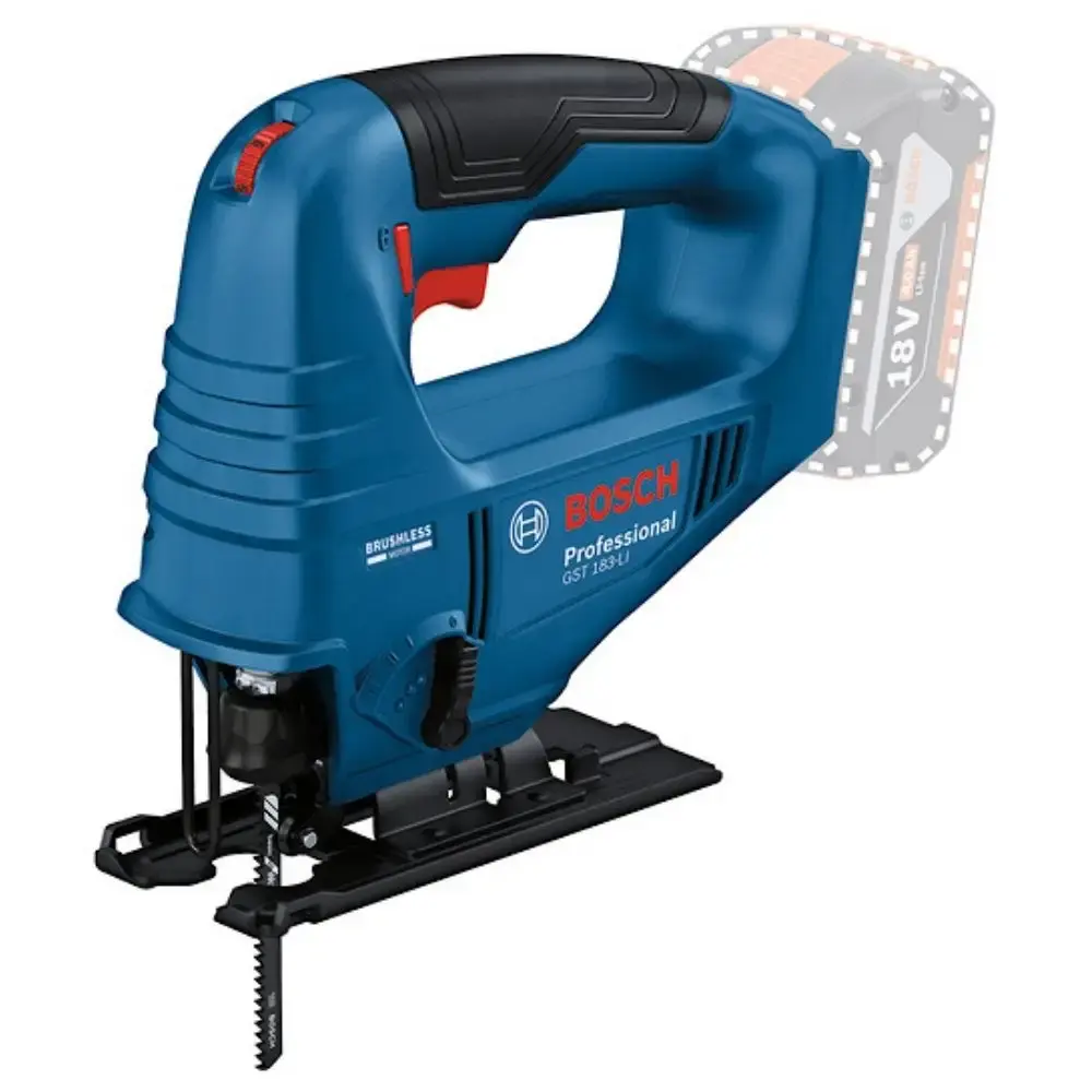 Serra tico-tico a bateria 18V brushless GST 183-LI sem carregador e bateria Bosch — fotografia de referência