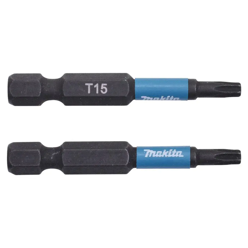 Ponta bits hexalobular T15-50MM impacto B-63775 Makita 2 pçs — fotografia de referência