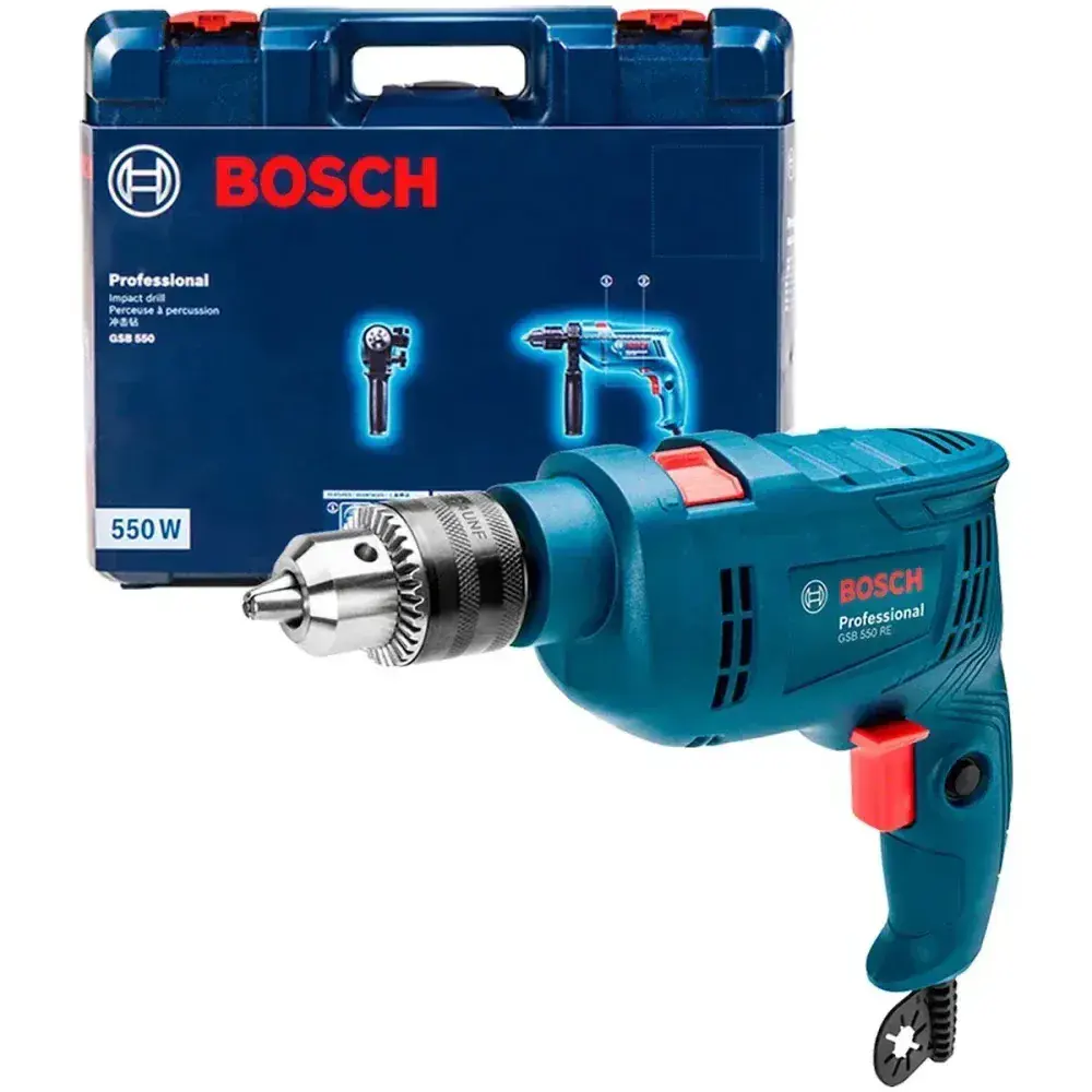 Furadeira de impacto gsb 550 1/2” 3100RPM 550W 127V Bosch — fotografia 4