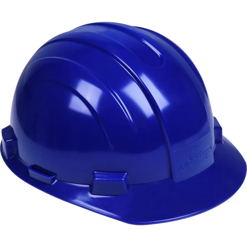 Capacete de proteção industrial max azul Worker — fotografia de referência