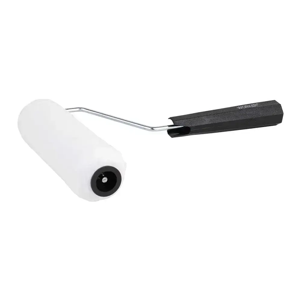 Rolo para pintura lã de carneiro 15CM com suporte Worker — fotografia 5