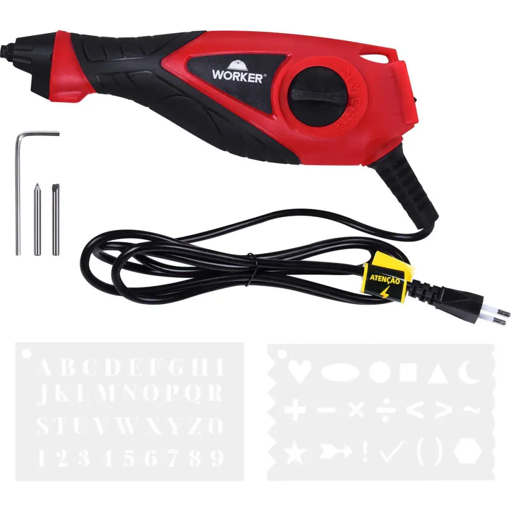 Gravador elétrico compacto de 9 ajustes 10W 127V Worker