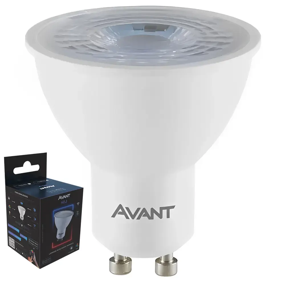 Lampada inteligente RGB led dimerizável dicróica NEO 5W 2700 a 6500K Avant — fotografia de referência