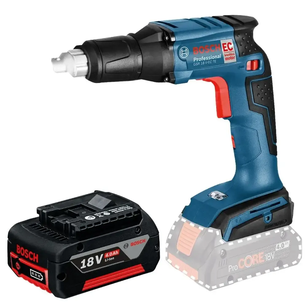 Parafusadeira drywall 18V GSR 18V-EC TE com bateria 4AH Bosch — fotografia de referência