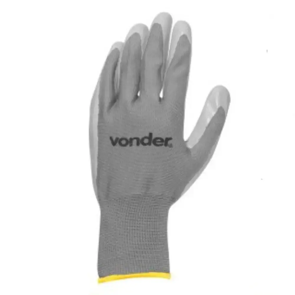 Luva de poliéster com látex tam 9 PNV 0109 Vonder — fotografia 3