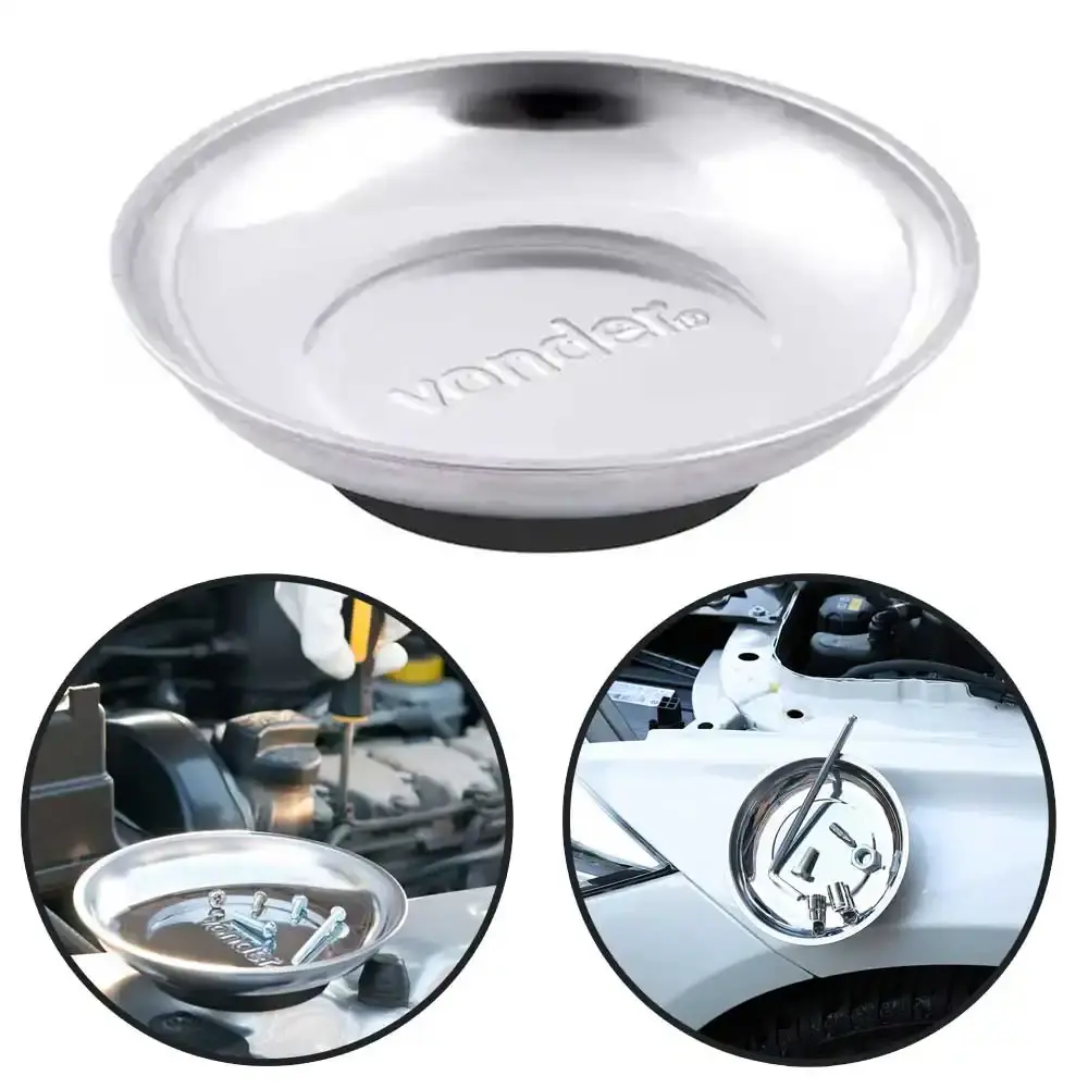 Bandeja magnética redonda aço inox 3599150025 Vonder — fotografia 3