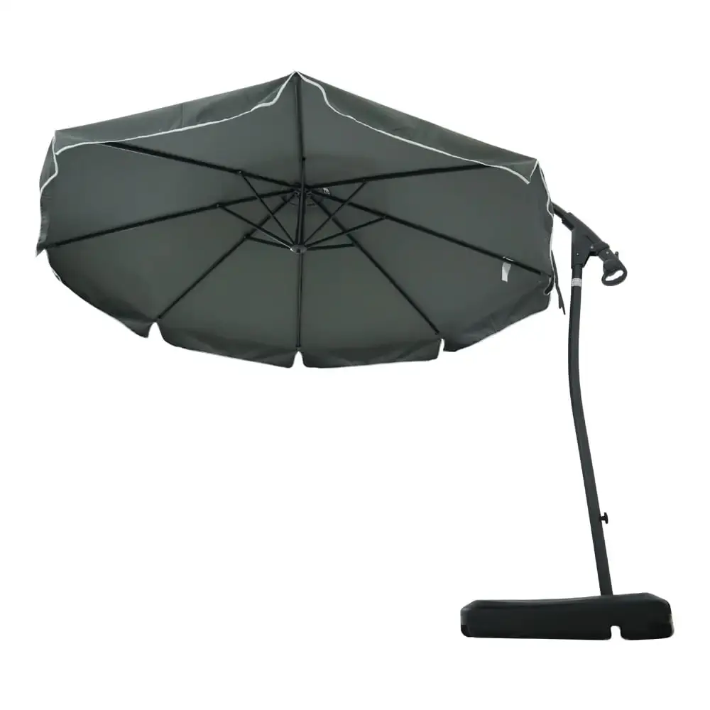 Ombrelone 3 metros suspenso com base cinza 891008 BEL Belfix — fotografia 10