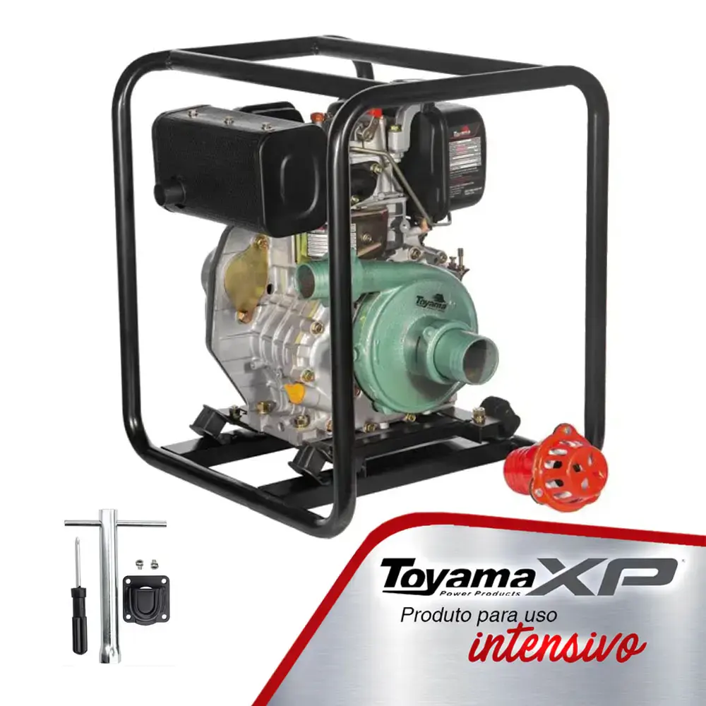 Bomba diesel 2.1X2 POL x 2 7 HP centrifuga 4T TDWP50CN-XP Toyama — fotografia 2