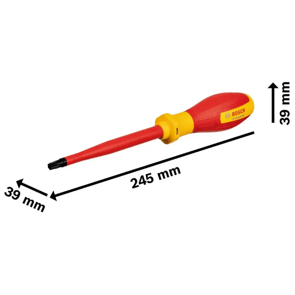 Chave de Fenda Torx 40 x 125 mm VDE TX BOSCH — fotografia 2