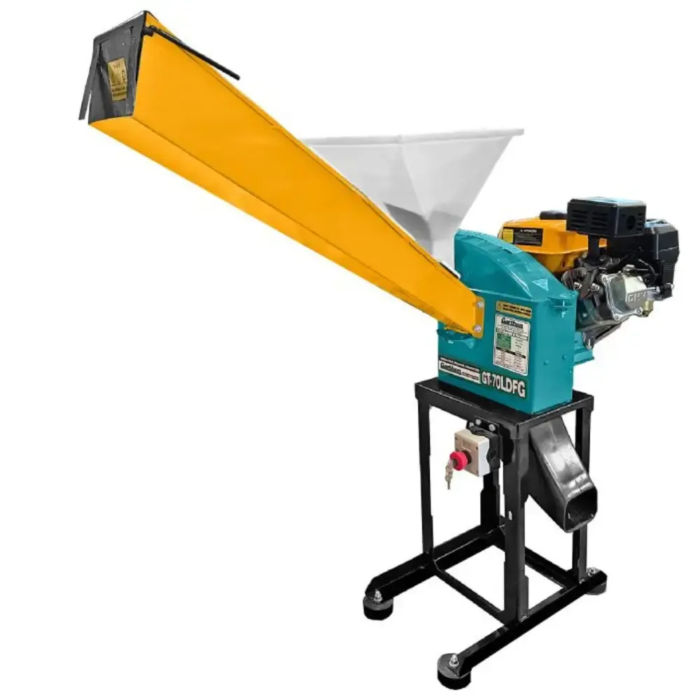 Triturador forrageiro a gasolina 7HP GT-70LDFG Garthen — fotografia de referência