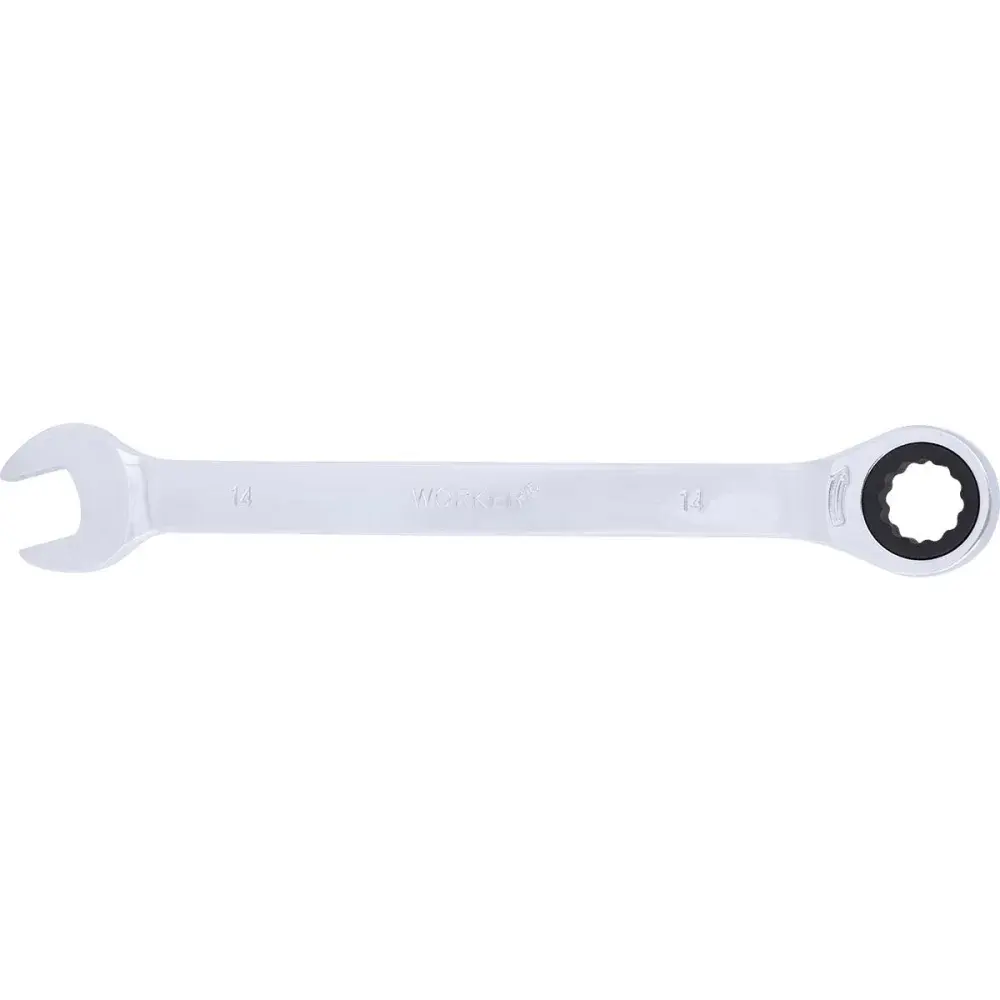 Chave combinada com catraca cromo vanádio 14MM Worker — fotografia de referência