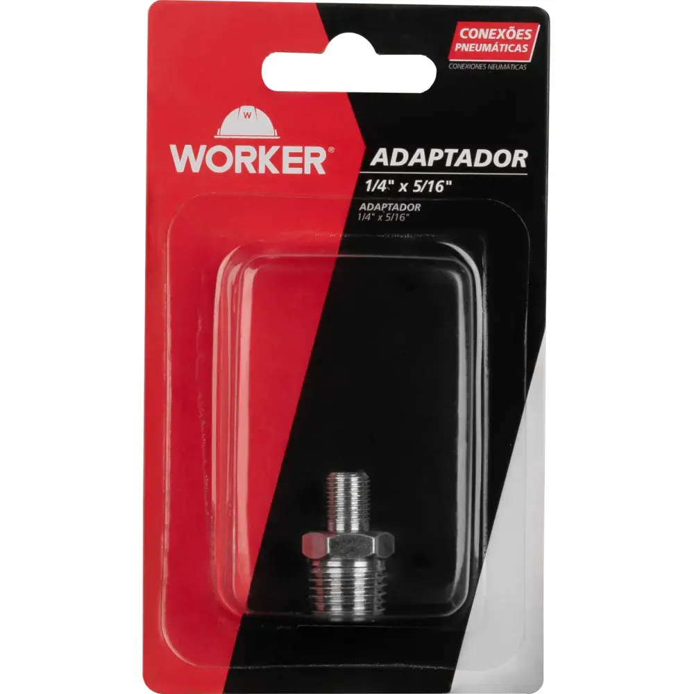 Adaptador 1/4(MACHO) x 5/16(MACHO) 1 peça Worker — fotografia 10