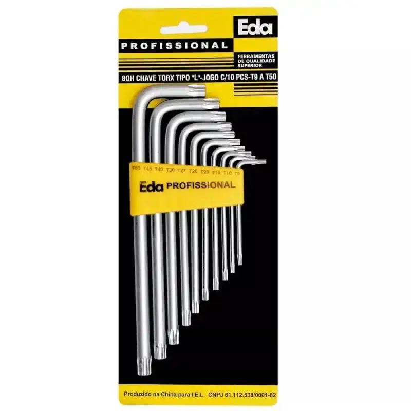 Kit de ferramentas com cabo flexível e 40 peças 8SN + jogo de chave torx 10 peças T9 à T50 8QH Eda — fotografia 4