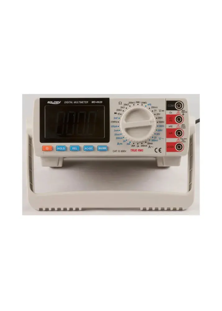 Multímetro digital de bancada MD-6620 true rms Solden — fotografia de referência