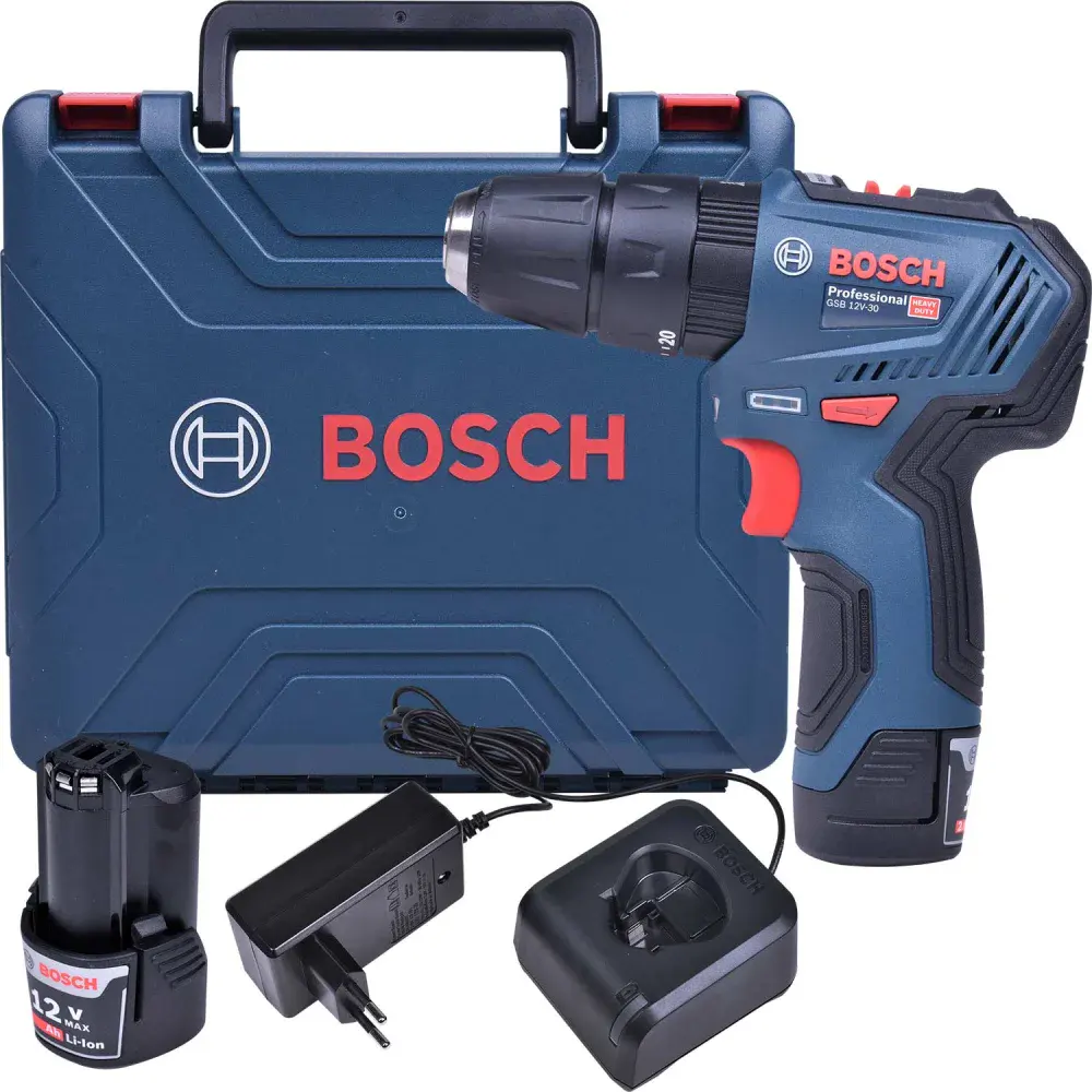 Furadeira parafusadeira de impacto GSB12V30 12V bivolt Bosch — fotografia de referência
