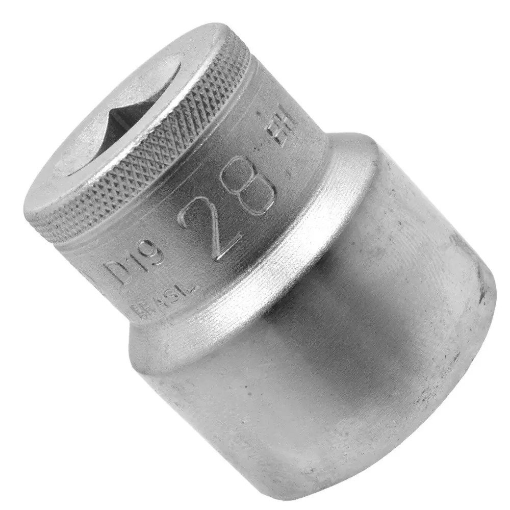 Soquete estriado 28MM encaixe 1/2 Gedore — fotografia de referência