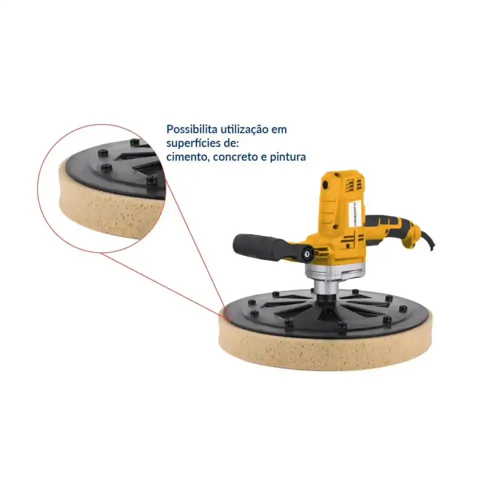 Desempenadeira elétrica para reboco 1200W MDE mono Menegotti 220 V — fotografia 4